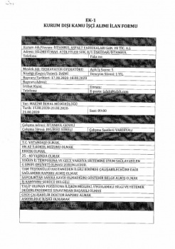 Kamuya Dev İŞçi Alımı: KPSS'siz 537 Personel Alınacak 15