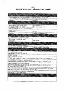 Kamuya Dev İŞçi Alımı: KPSS'siz 537 Personel Alınacak 19