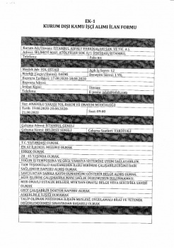 Kamuya Dev İŞçi Alımı: KPSS'siz 537 Personel Alınacak 30