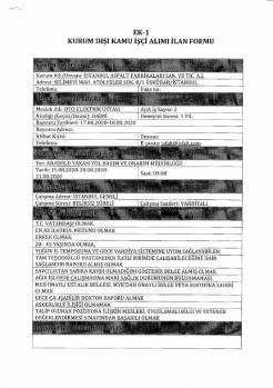 Kamuya Dev İŞçi Alımı: KPSS'siz 537 Personel Alınacak 31