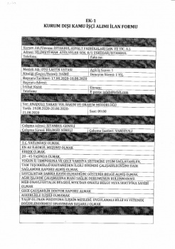 Kamuya Dev İŞçi Alımı: KPSS'siz 537 Personel Alınacak 56