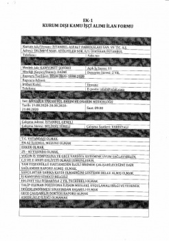 Kamuya Dev İŞçi Alımı: KPSS'siz 537 Personel Alınacak 43