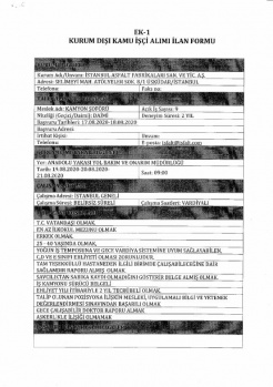 Kamuya Dev İŞçi Alımı: KPSS'siz 537 Personel Alınacak 54
