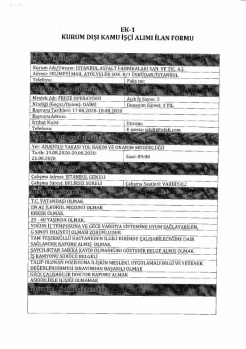 Kamuya Dev İŞçi Alımı: KPSS'siz 537 Personel Alınacak 37