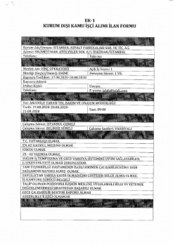 Kamuya Dev İŞçi Alımı: KPSS'siz 537 Personel Alınacak 32