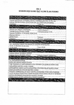 Kamuya Dev İŞçi Alımı: KPSS'siz 537 Personel Alınacak 11