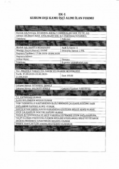 Kamuya Dev İŞçi Alımı: KPSS'siz 537 Personel Alınacak 9