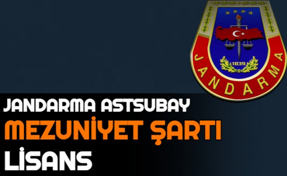 Jandarma 2021 Astsubay Alımı Mezuniyet Şartı Ön Lisans 1
