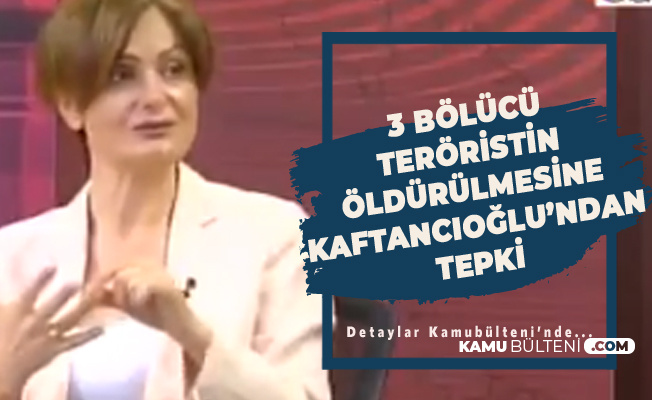 CHP'li Canan Kaftancıoğlu'ndan Teröristlerin Öldürülmesine Tepki : Vahşice