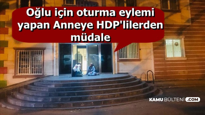Oğlu İçin Oturma Eylemi Yapan Hacire Akar'a HDP'liler Müdahale Etti