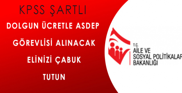 Kırşehir Aile ve Sosyal Politikalar İl Müdürlüğü 6 Adet ASDEP Görevlisi Alacak!