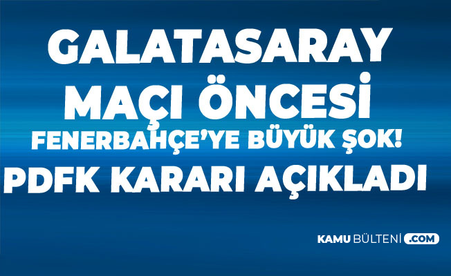 Fenerbahçe Spor Kulübü Başkanı Ali Koç'a Büyük Şok! Karar Açıklandı
