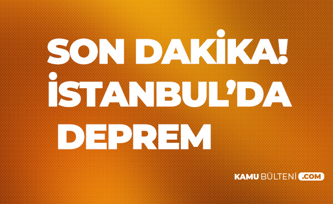 Son Dakika! Yalova'da Deprem Meydana Geldi! Deprem İstanbul'dan da Hissedildi
