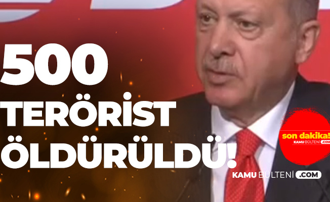 Cumhurbaşkanı Erdoğan Öldürülen Terörist Sayısını Açıkladı