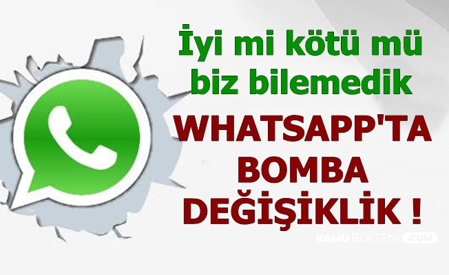 WhatsApp'da Bomba Değişiklik: O Özellik Kalkıyor