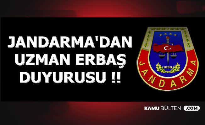 Jandarma'dan Asayiş-Komando Uzman Erbaş Duyurusu 2019