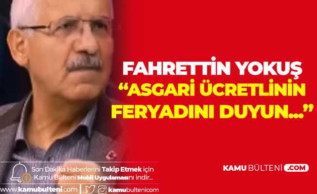 Konya Milletvekili Fahrettin Yokuş'tan Canlı Yayında Asgari Ücret Çıkışı : Asgari Ücretlinin Feryadını Duyun