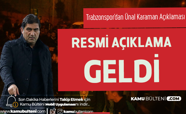Son Dakika! Trabzonspor Ünal Karaman ile Yolları Ayırdı