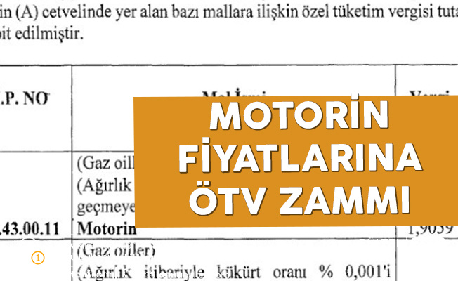Resmi Gazete'de Yayımlandı! Motorine ÖTV Zammı