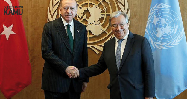 Cumhurbaşkanı Erdoğan ile Guterres ile Görüştü