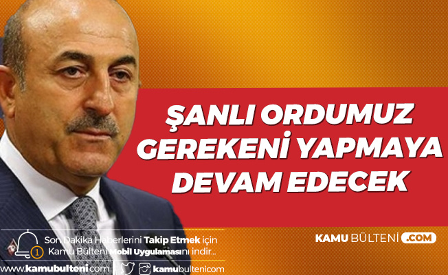 Dışişleri Bakanı Çavuşoğlu'ndan Başsağlığı Mesajı