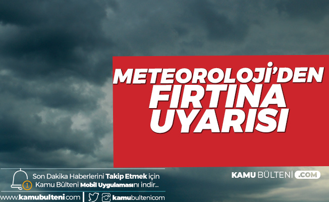 Meteoroloji'den Orta Karadeniz için 'Fırtına' Uyarısı