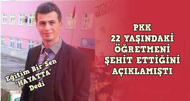PKK'nın kaçırdığı  öğretmen hakkında Eğitim Bir Sen'den açıklama