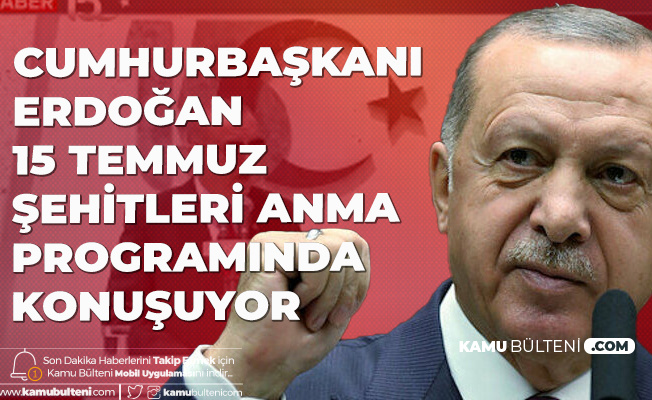 Cumhurbaşkanı Erdoğan Gazi Mecliste 15 Temmuz Şehitleri Anma Programında Konuşuyor (CANLI YAYIN)