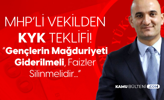 MHP Mersin Milletvekili Kılavuz'dan KYK Kredi Faiz Borçlarının Silinmesi için Kanun Teklifi