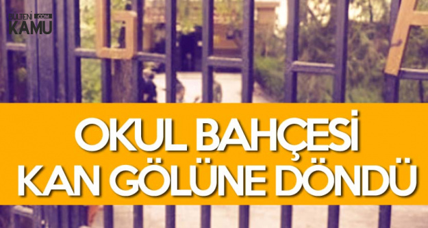 Diyarbakır'da Lise Bahçesi Kan Gölüne Döndü