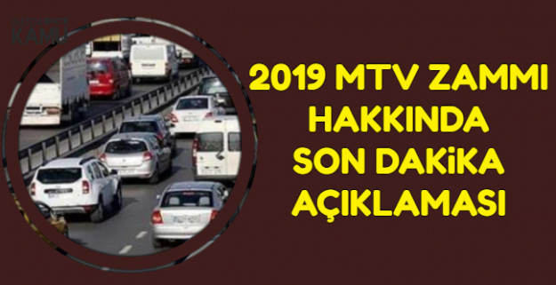 2019 MTV (Motorlu Taşıtlar Vergisi) Zammı Belli Oldu