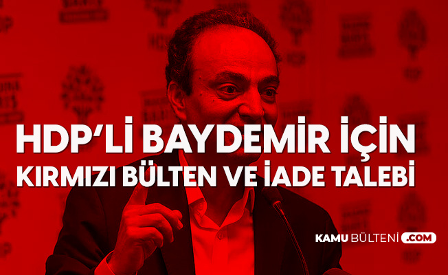 HDP'li Osman Baydemir için Kırmızı Bülten Talebi