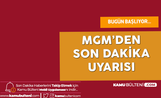 MGM Açıkladı: Bu İllere Kuvvetli Yağmur Geliyor (Hatay-Osmaniye-Ankara-İstanbul-İzmir Hava Durumu)