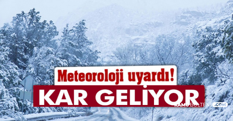 Son Dakika Haberi: Kar Geliyor İşte Türkiye Geneli Hava Durumu