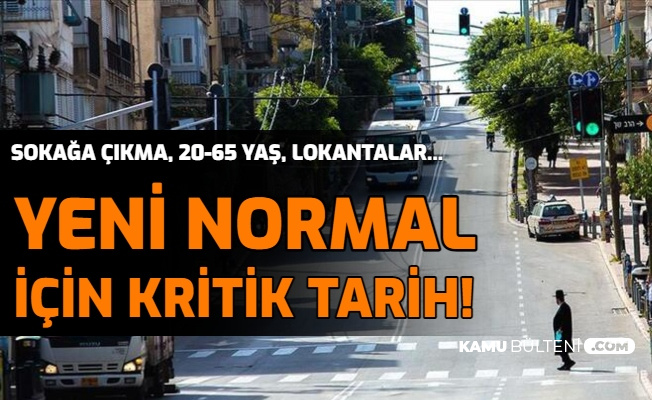 Sokağa Çıkma Yasağı, 20 Yaş Altı 65 Yaş Üstü Kısıtlamalar, Lokantalar: İşte Yeni Normal İçin Tarih