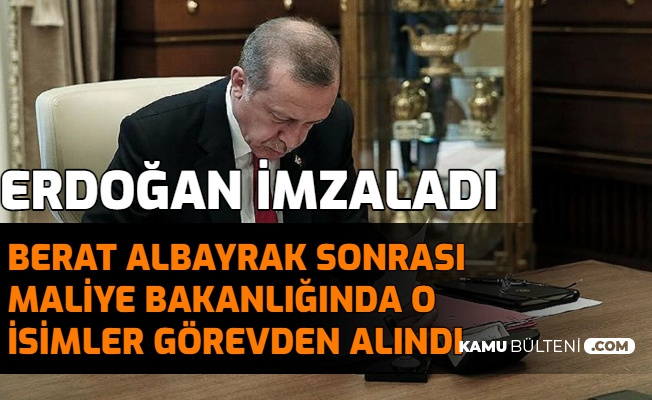 Berat Albayrak Sonrası Erdoğan, Maliye Bakanlığında 2 İsmi Görevden Aldı