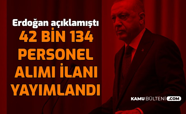 Erdoğan'ın Açıklaması Sonrası İş İlanları Yayımlandı: Türkiye Geneli 42 Bin 134 Personel Alımı Başvurusu İŞKUR'da
