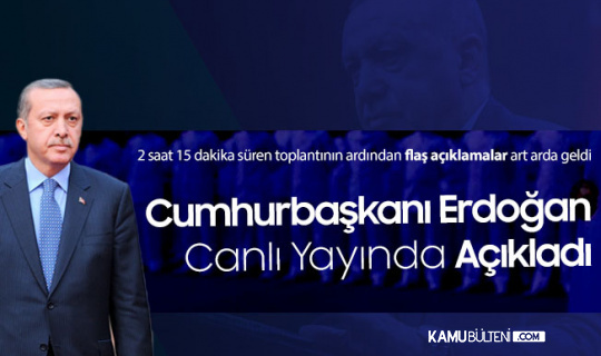 Cumhurbaşkanı Erdoğan, Canlı Yayında Duyurdu "Çarşamba Günü Tek Tek Açıklayacağım"