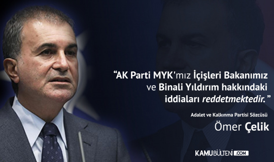 AK Parti Sözcüsü Ömer Çelik'ten Sedat Peker'in Videolarına İlişkin Açıklama: AK Parti Tüm İftiralar Karşısında Arkadaşlarımızın Yanındadır