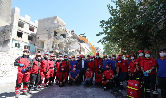 Şahinbey Belediyesi’nden gerçeği aratmayan deprem tatbikatı