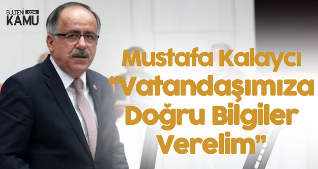 Mustafa Kalaycı: EYT, Asgari Ücret, 3600 Ek Gösterge Konuları Suistimal Ediliyor