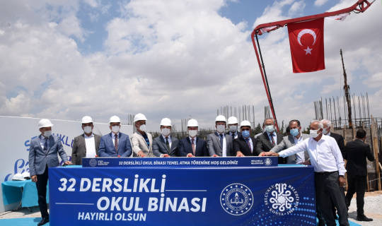 Konya’da 32 derslikli okulun temeli atıldı