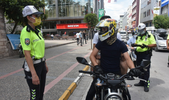 Balıkesir polisinden motosiklet denetimi