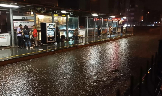 Samsun’da sağanak yağış
