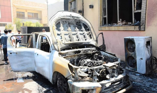 Irak’ta camide yangın: 4 yaralı