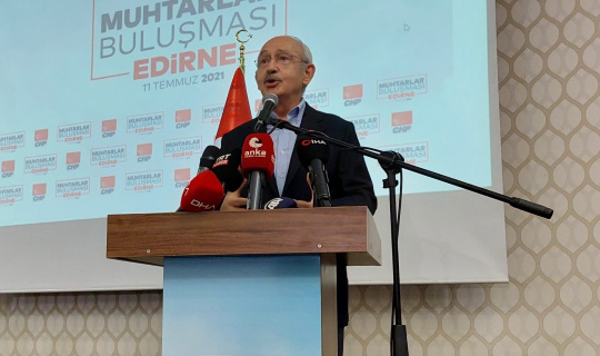 CHP Genel Başkanı Kılıçdaroğlu, muhtarlarla bir araya geldi