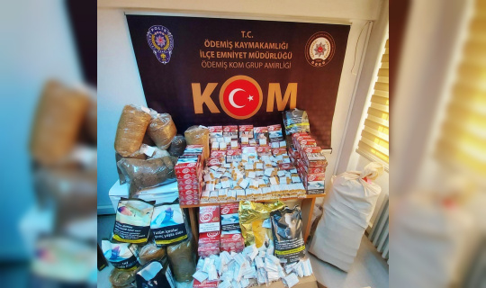 İzmir’de kaçak tütün operasyonu: 2 gözaltı