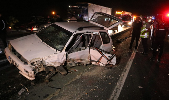 Yozgat’ta 4 aracın karıştığı zincirleme kazada 7 kişi yaralandı