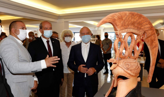 Kıbrıs’ta açılan Likya seramikleri sergisinde ALKÜ izi