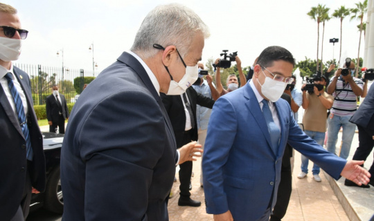 Fas Dışişleri Bakanı Bourita, İsrailli mevkidaşı Lapid ile bir araya geldi